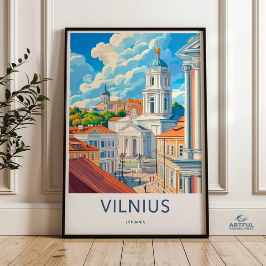 Vilnius Poster - Lithuania Wall Art
