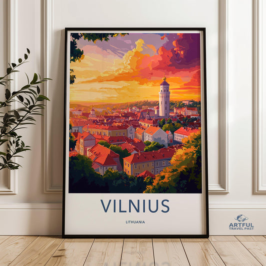 Vilnius Poster - Lithuania Wall Art