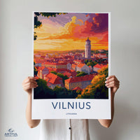 Vilnius Poster - Lithuania Wall Art