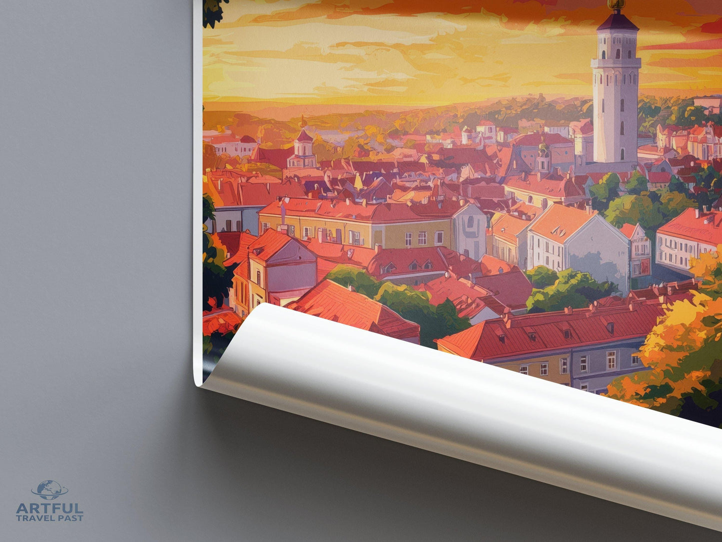 Vilnius Poster - Lithuania Wall Art