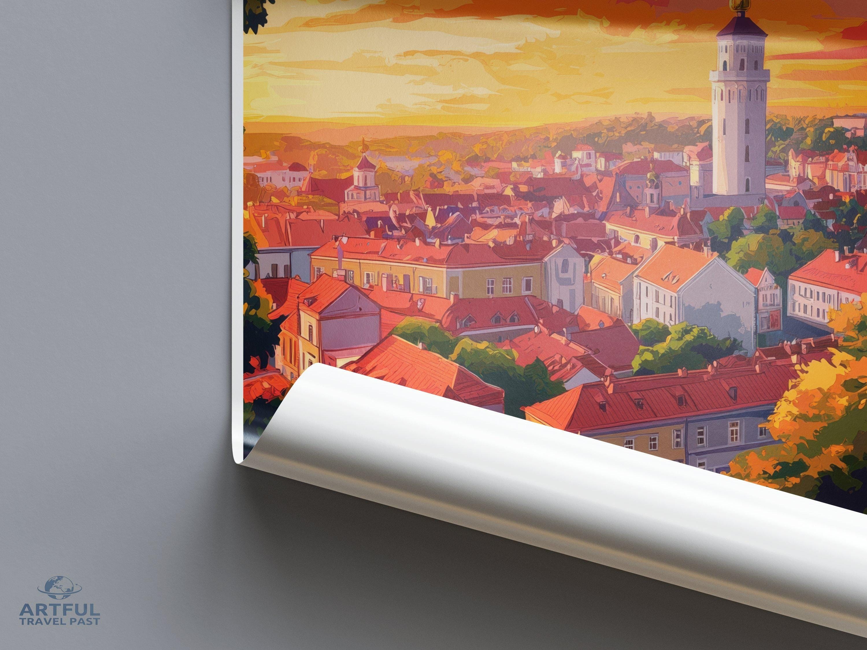 Vilnius Poster - Lithuania Wall Art