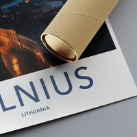 Vilnius Poster | Lithuania Wall Art | Europe Decor