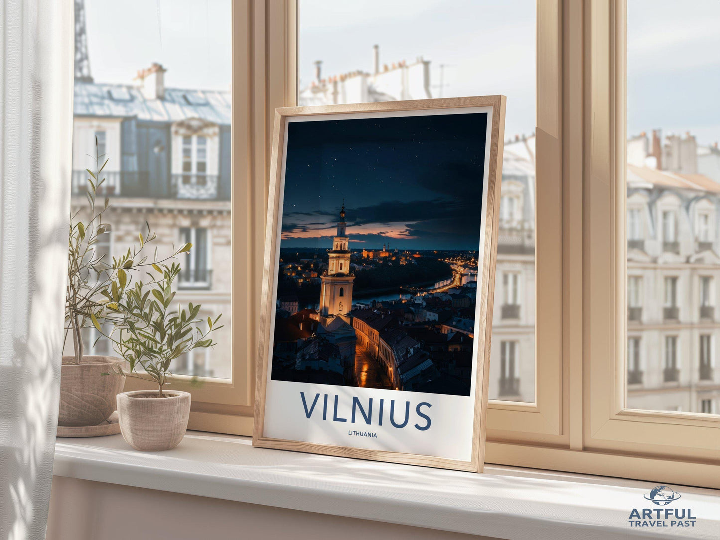 Vilnius Poster | Lithuania Wall Art | Europe Decor