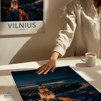 Vilnius Poster | Lithuania Wall Art | Europe Decor