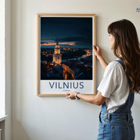 Vilnius Poster | Lithuania Wall Art | Europe Decor