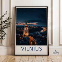Vilnius Poster | Lithuania Wall Art | Europe Decor