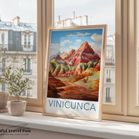 Vinicunca Poster | Peru Wall Art | South America Decor