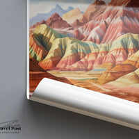 Vinicunca Poster | Peru Wall Art | South America Decor