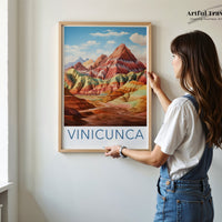 Vinicunca Poster | Peru Wall Art | South America Decor