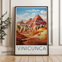 Vinicunca Poster | Peru Wall Art | South America Decor