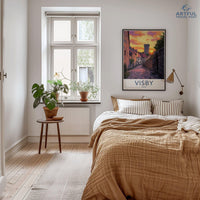 Visby Poster | Sweden Wall Art | Scandinavia Decor