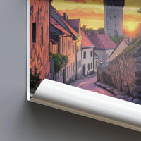 Visby Poster | Sweden Wall Art | Scandinavia Decor