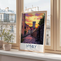 Visby Poster | Sweden Wall Art | Scandinavia Decor