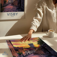 Visby Poster | Sweden Wall Art | Scandinavia Decor