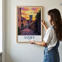 Visby Poster | Sweden Wall Art | Scandinavia Decor