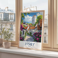 Visby Poster | Sweden Wall Art | Scandinavia Decor