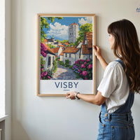 Visby Poster | Sweden Wall Art | Scandinavia Decor