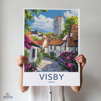 Visby Poster | Sweden Wall Art | Scandinavia Decor