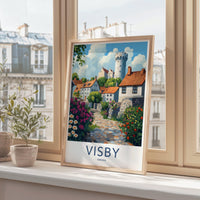Visby Poster | Sweden Wall Art | Scandinavia Decor
