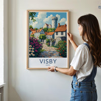 Visby Poster | Sweden Wall Art | Scandinavia Decor
