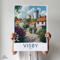 Visby Poster | Sweden Wall Art | Scandinavia Decor