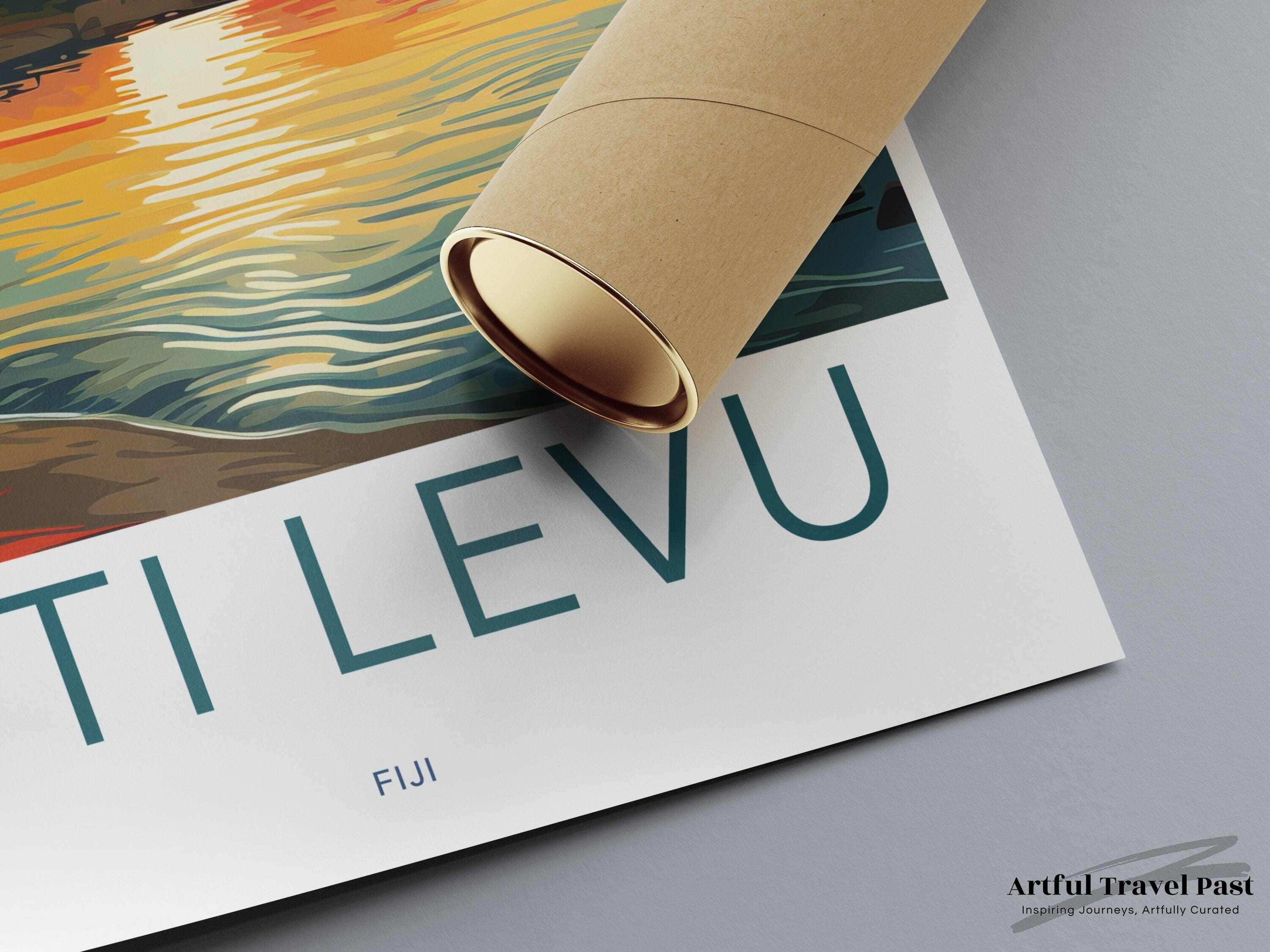 Viti Levu Poster | Fiji Wall Art
