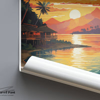 Viti Levu Poster | Fiji Wall Art