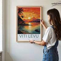 Viti Levu Poster | Fiji Wall Art