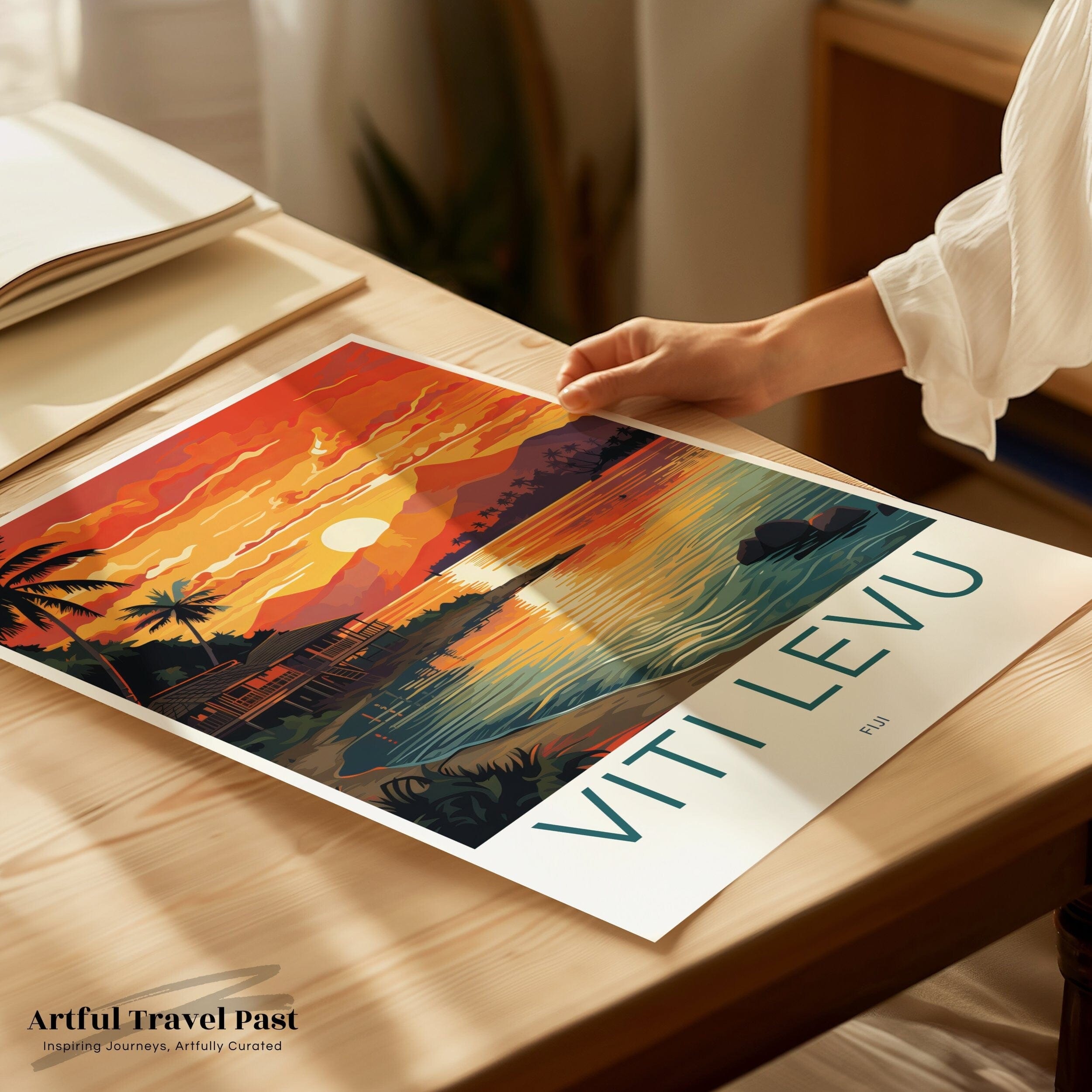 Viti Levu Poster | Fiji Wall Art