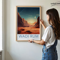 Wadi Rum Poster | Jordan Wall Art