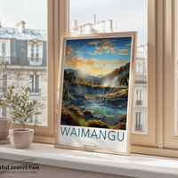 Waimangu Poster - New Zealand Wall Art