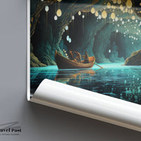Waitomo Caves Poster - New Zealand Wall Art