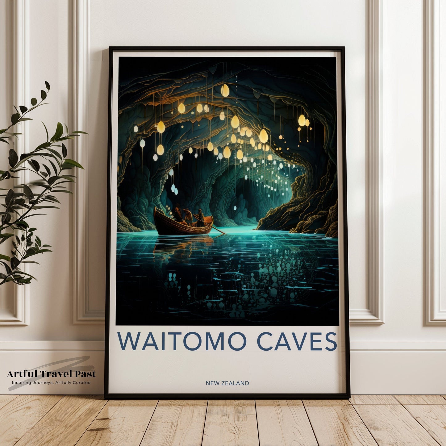 Waitomo Caves Poster - New Zealand Wall Art