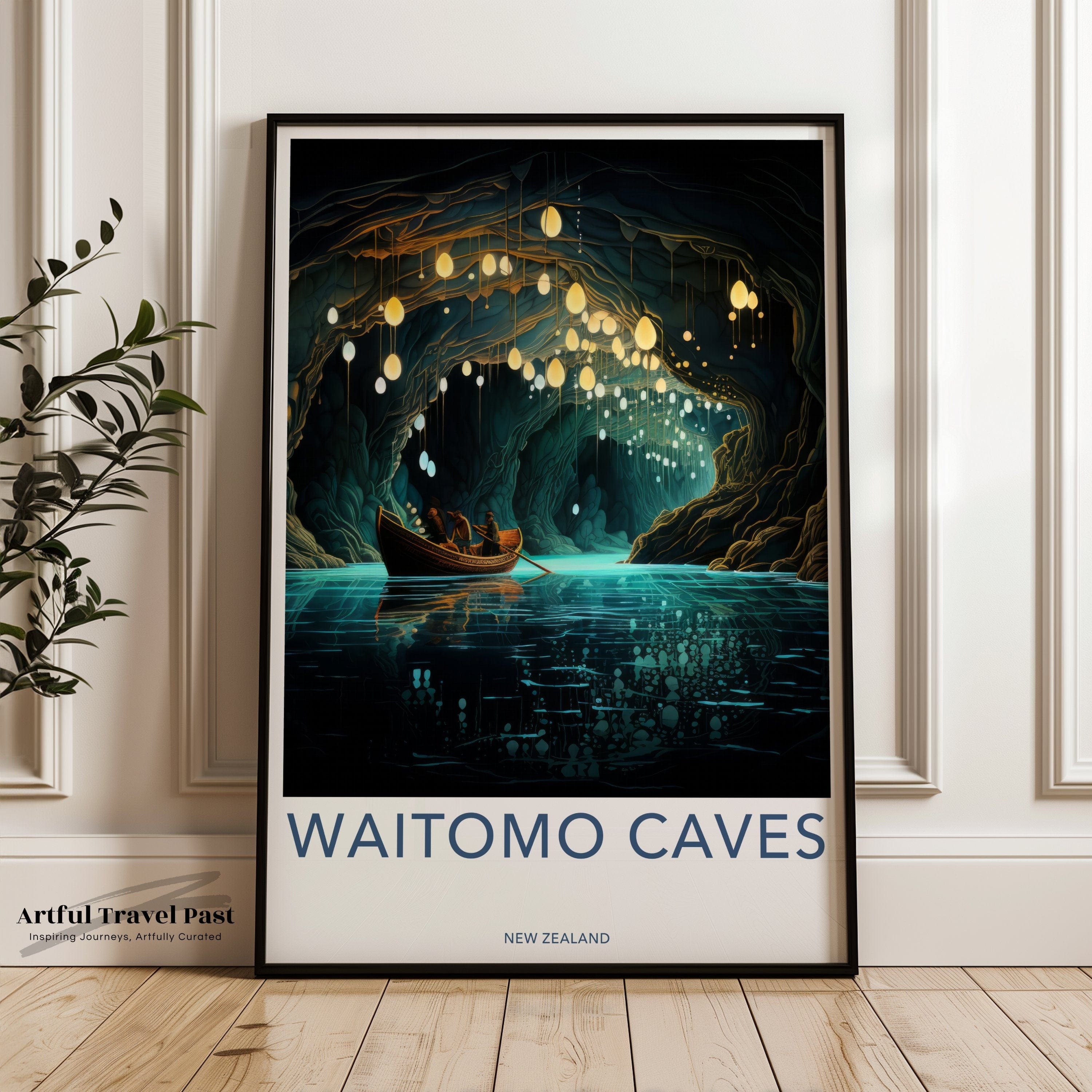 Waitomo Caves Poster - New Zealand Wall Art