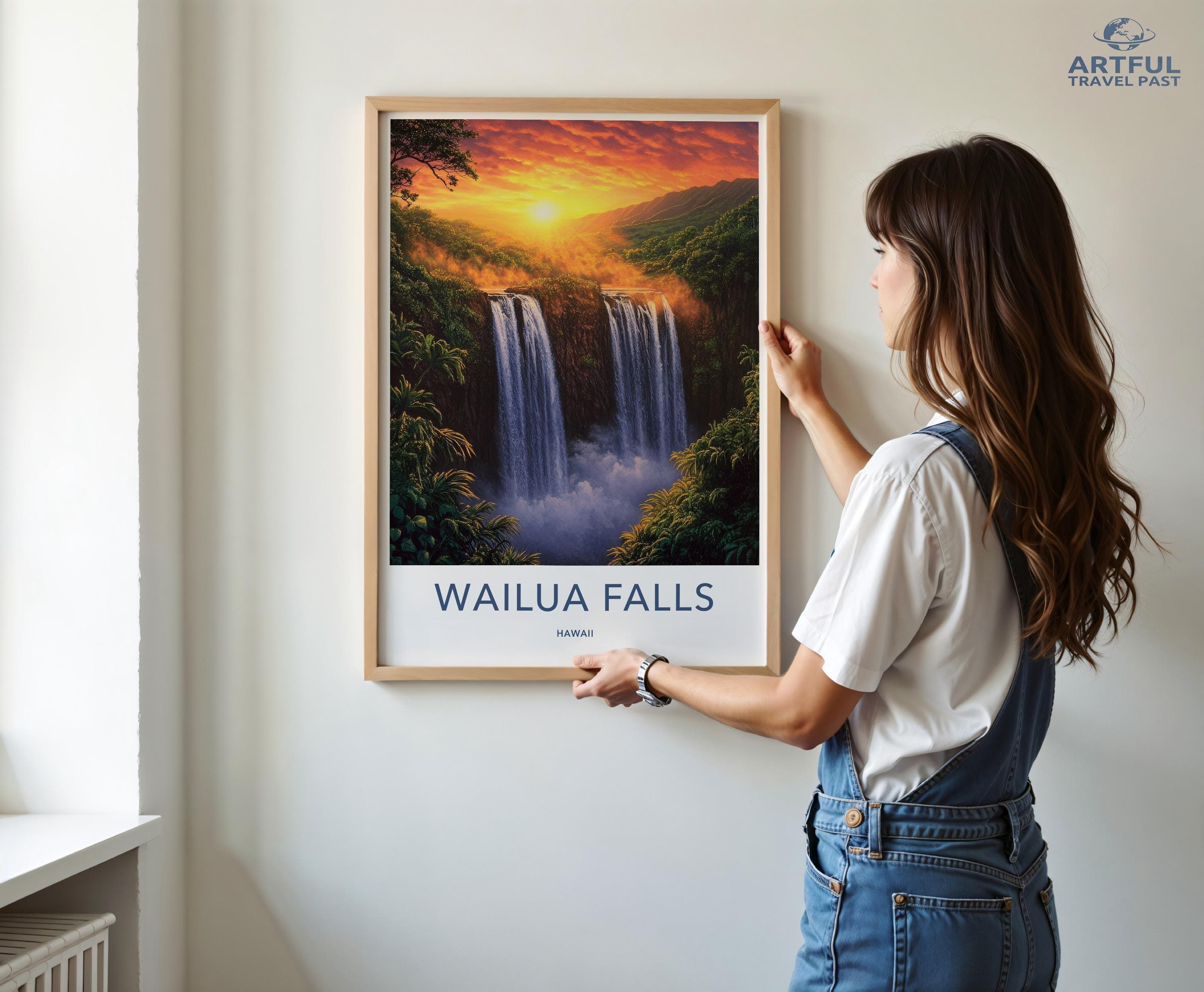 Waiula Falls Poster - Hawaii Wall Art