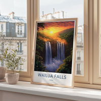 Waiula Falls Poster - Hawaii Wall Art