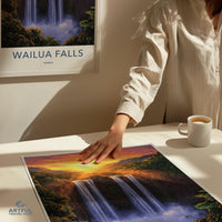Waiula Falls Poster - Hawaii Wall Art