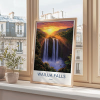 Waiula Falls Poster - Hawaii Wall Art