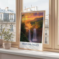 Waiula Falls Poster - Hawaii Wall Art