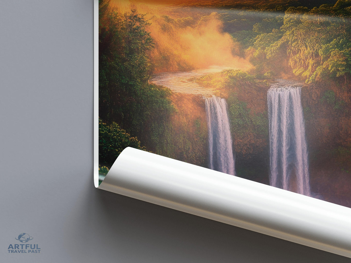 Waiula Falls Poster - Hawaii Wall Art