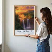 Waiula Falls Poster - Hawaii Wall Art