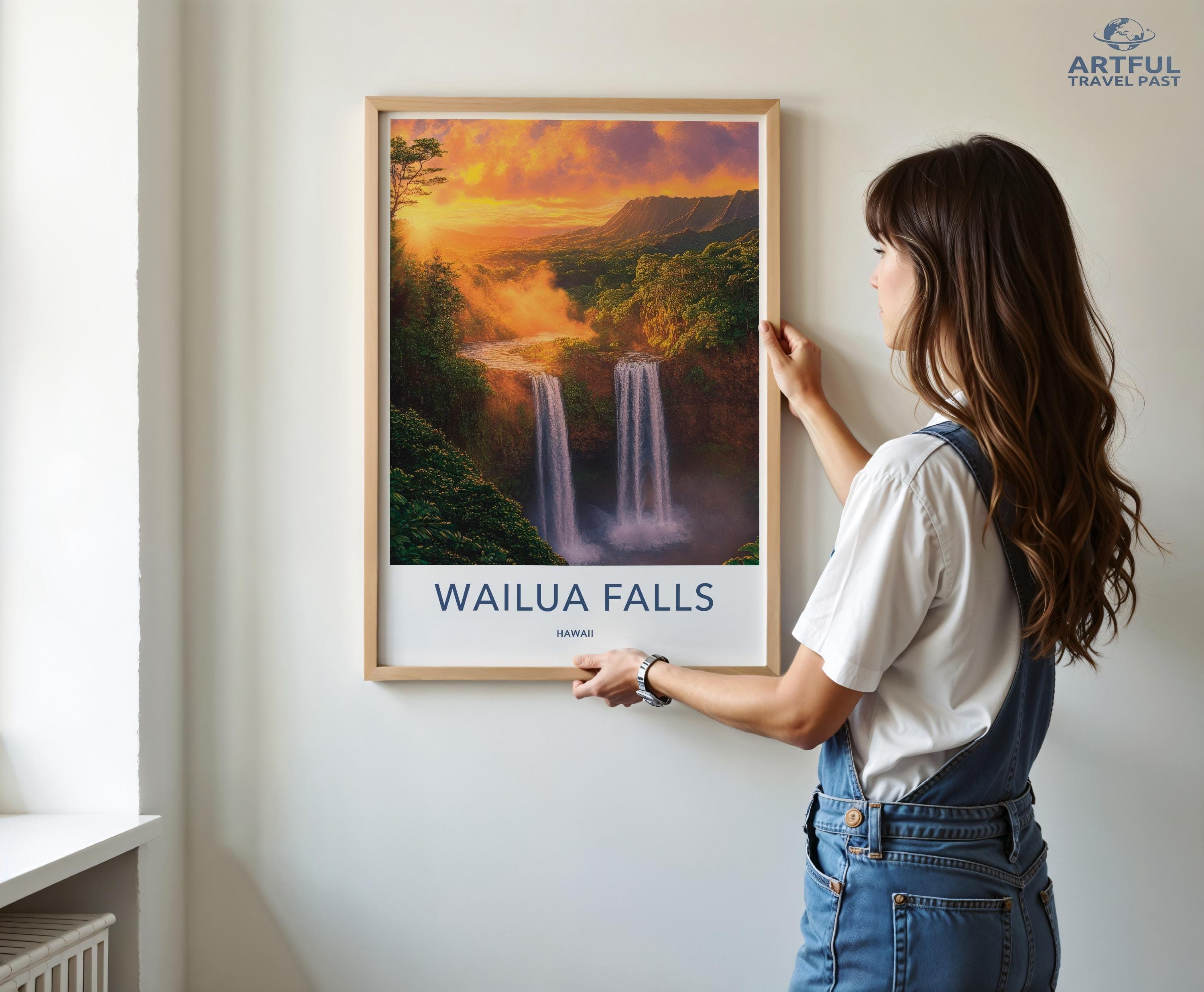 Waiula Falls Poster - Hawaii Wall Art