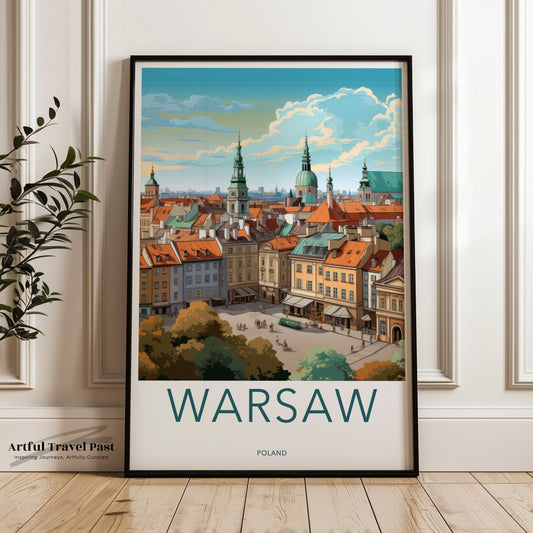 Warsaw Poster - Poland Wall Art