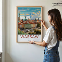 Warsaw Poster - Poland Wall Art