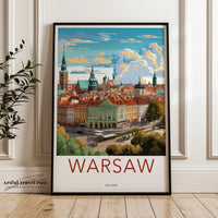Warsaw Poster - Poland Wall Art