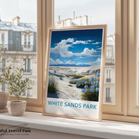 White Sands Park Poster - New Mexico Wall Art