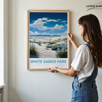 White Sands Park Poster - New Mexico Wall Art