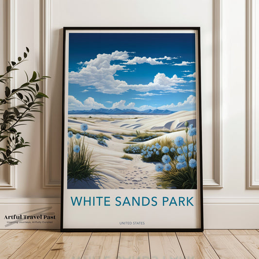 White Sands Park Poster - New Mexico Wall Art
