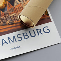 Williamsburg Poster | Virginia Wall Art | America Decor