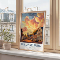 Williamsburg Poster | Virginia Wall Art | America Decor